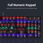 Redragon Vara K551 - 104 Wired Mechanical Keyboard Raibow Black (Red Switch) - Image 2