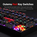Redragon Vara K551 - 104 Wired Mechanical Keyboard Raibow Black (Red Switch) - Image 3