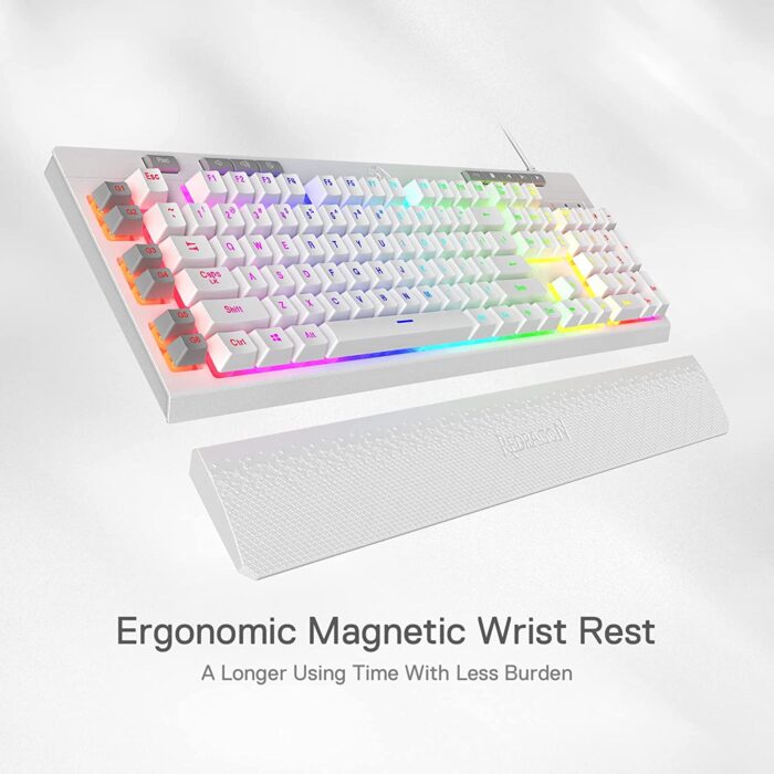 Redragon Shiva K512-Wired Membrane Keyboard RGB White - Image 6
