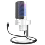 FIFINE AmpliGame A6V USB White Microphone