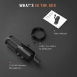 FIFINE AmpliTank Tank3 USB/XLR Dynamic Mic with I/O Control & Quick-mute In Type-C, Built-in Pop Filter & Hefty All-metal Body - Image 2