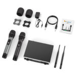 FIFINE K040 Dual Wireless Handheld Microphones System with Individual Balance XLR Output - Image 6