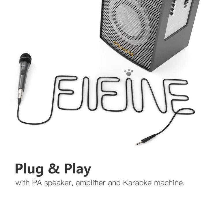 FIFINE K6 Dynamic Handheld Microphone Plug & Play on Speaker for Karaoke, Presentation - Image 3