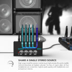 FIFINE N6 Headphone Amplifier with Stereo Output and Individual Volume Controls - Image 4