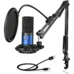 FIFINE T669 USB Microphone Bundle with Arm Stand & Shock Mount for Streaming, Podcasting on Laptop/PC - Image 4