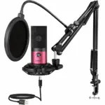 FIFINE T669 USB Microphone Bundle with Arm Stand & Shock Mount for Streaming, Podcasting on Laptop/PC - Image 6