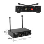Fifine K036 Dual Wireless Microphones System for Gig, Home Karaoke with PA Speaker, Karaoke Machine - Image 8