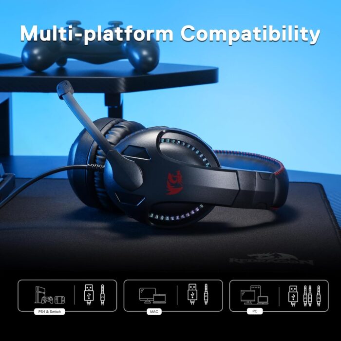 Redragon Cronus H211 - Wired Gaming Headset with Stereo Surround Sound - Image 6
