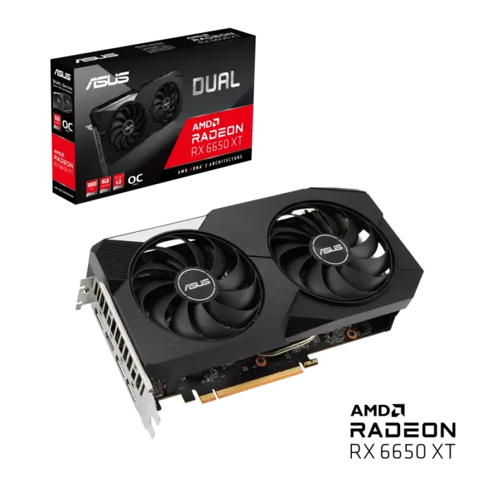 Asus Dual Radeon RX 6650 XT OC Edition 8GB GDDR6 Graphics Card - Image 2