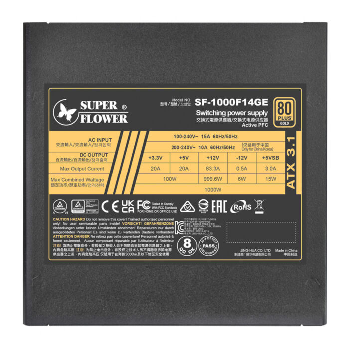 Super Flower Leadex III GOLD-1000W ATX3.1, PCIe5.1 - Image 5